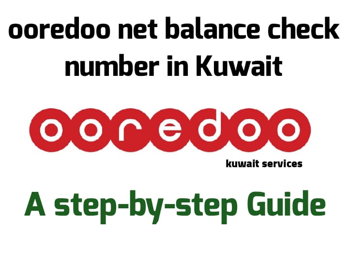 ooredoo net balance check number in Kuwait