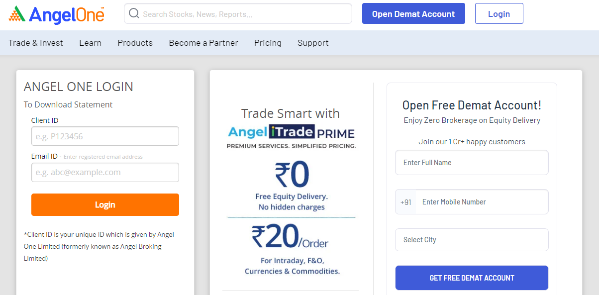 angel one login: Invest with Confidence