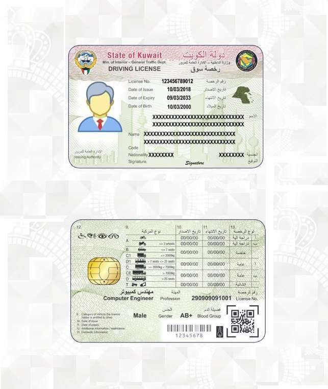 تجديد رخصة القيادة بالكويت للوافدين اون لاين 