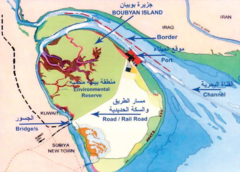 موقع ميناء مبارك الكبير ومساحته 